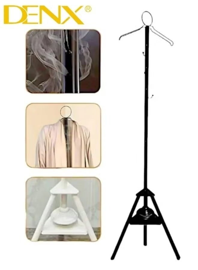 Dinnx DENX DX3619 Aromatherapy Floor Clothes Hanger – 175 cm Height, Durable Iron Construction with Integrated Censer for Fragrance, Elegant Multi-Purpose Clothes Stand for Home, Majlis & Boutiques - Image 4